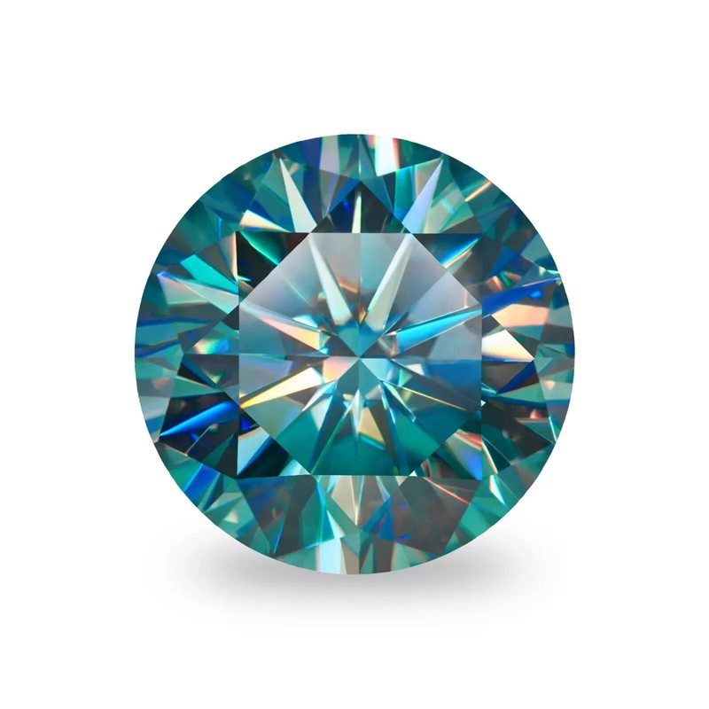 1 CT Natural Blue Diamond Round Cut 6.50 MM VVS1 D Grade IDGL Certified A2