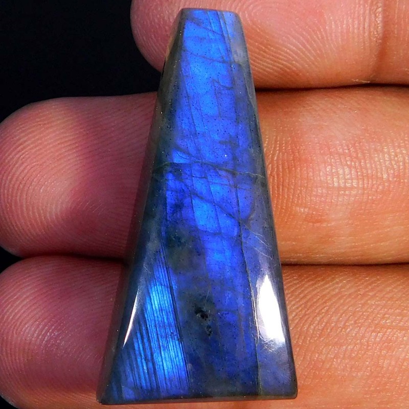 Wholesale 34.65Cts. Natural Miraculous Blue Labradorite Fancy Cabochon Gemstone