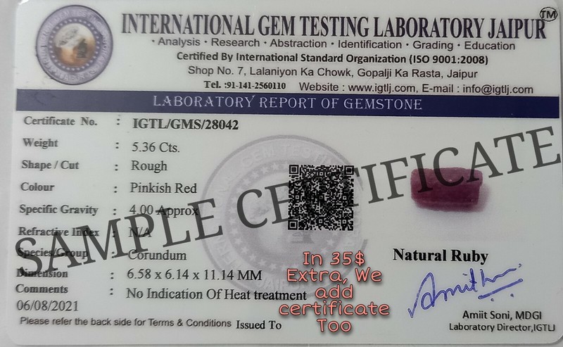 300 CT Natural Unheated CERTIFIED Ruby Raw + Sapphire Loose Gemstone Rough Mix gallery