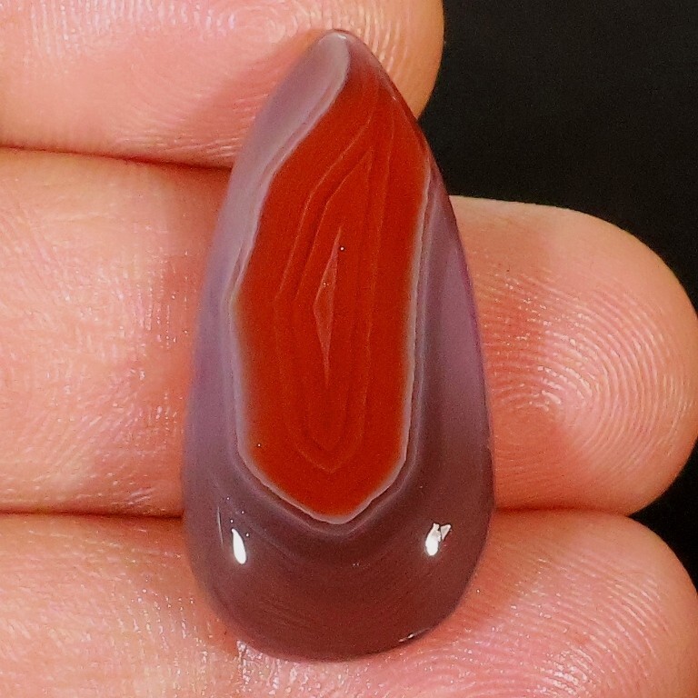 27 CT 7X15X32 mm 100% NATURAL RED SUPERIOR AGATE PEAR CABOCHON GEMSTONE CC-312