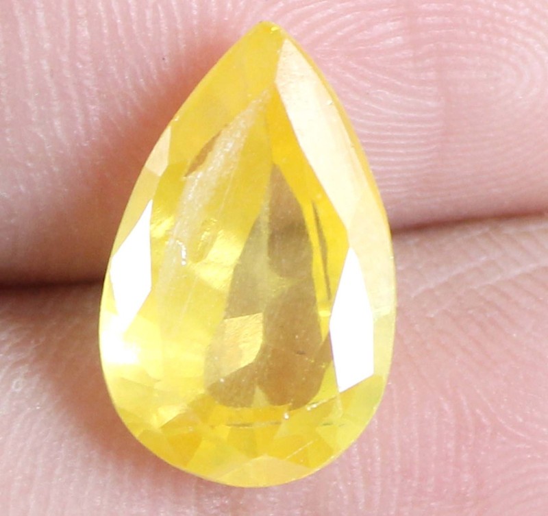Certified Natural Yellow Spinel 6.95 Ct Pear Gemstone T10320 Father's Day Gift gallery
