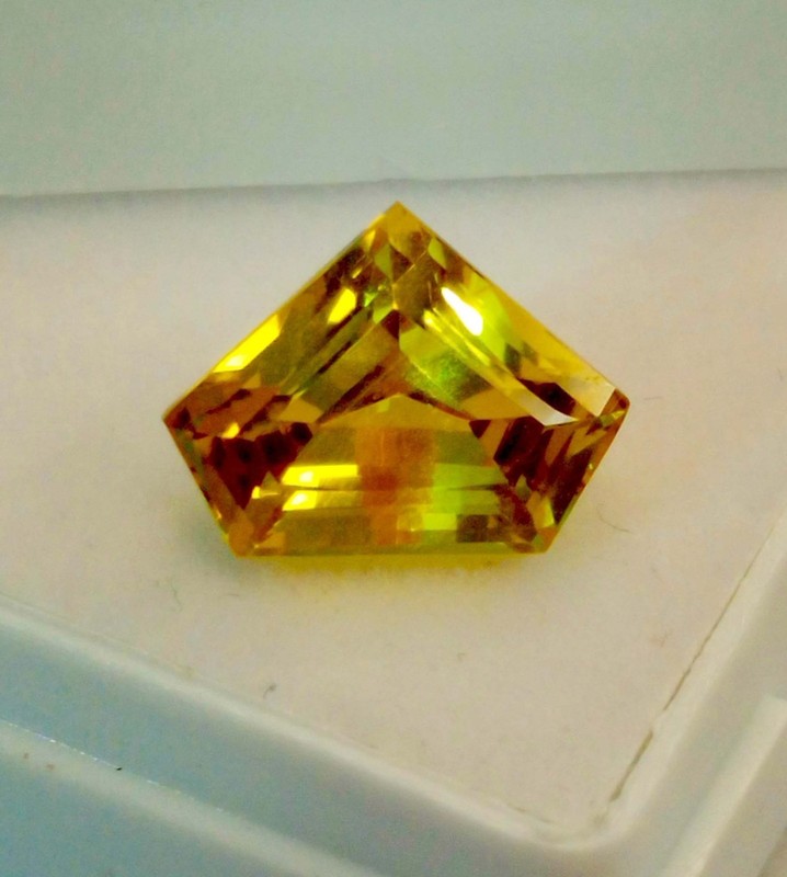 Awesome Yellow Sapphire 5-7 Ct Natural Fancy Cut Certified Loose Gemstone RK171 gallery