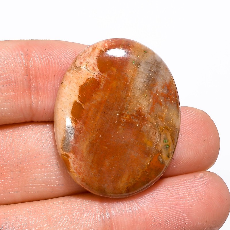 Natural Rainbow Jasper Pear Cabochon Loose Gemstone 36.1 Ct. 30X24X6 mm