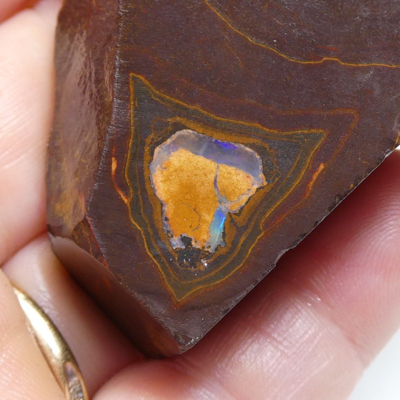 460.45CT AUSTRALIAN ROUGH KOROIT BOULDER OPAL Unpolished Slab Gem Specimen Video