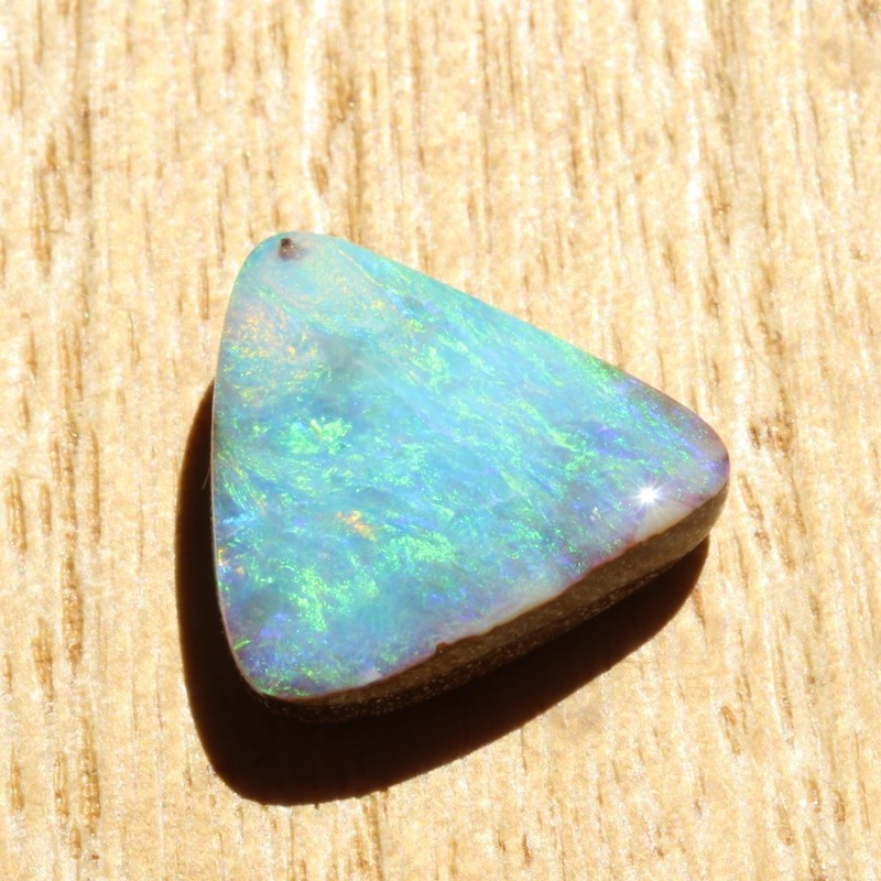 Boulder opal 6.58ct 14 x 13.9mm Australian opal natural solid loose unset stone gallery