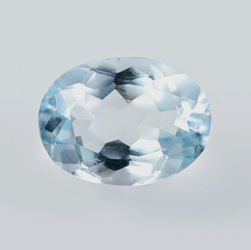 Natural Aquamarine Oval Shape Faceted Cut Aquamarine Loose Gemstone 1 Ct 8X5X4mm