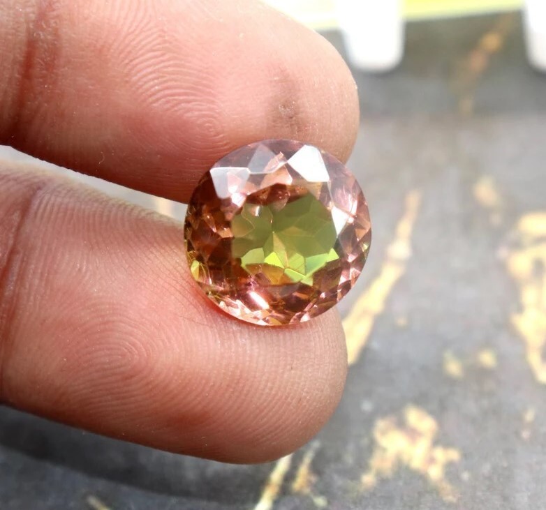 A+ NATURAL Zultanite Bi-Color Change Round Cut Loose CERTIFIED GEMSTONE 7 Ct
