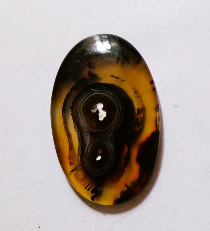 46.15 Cts Natural Orbicular Agate Cabochon Loose Gemstone 40.5X25.6X6MM 80