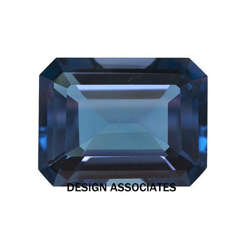 NATURAL LONDON BLUE TOPAZ 9×7 MM EMERALD CUT $15.99 EACH