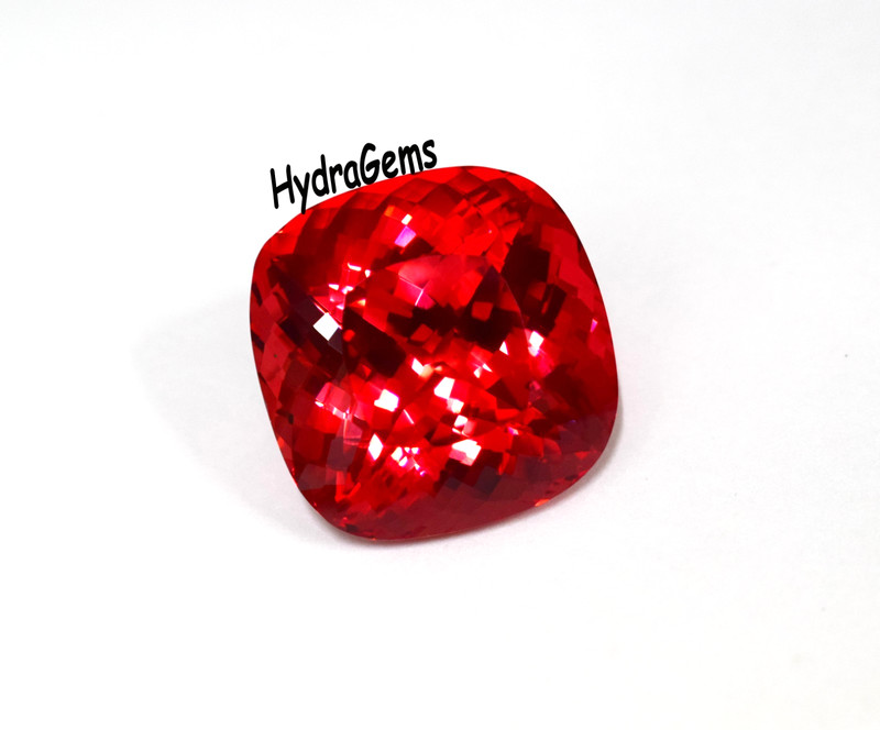 175Ct Apr. Natural Padparadscha Sapphire Cushion Cut Reddish Pink Color Gemstone