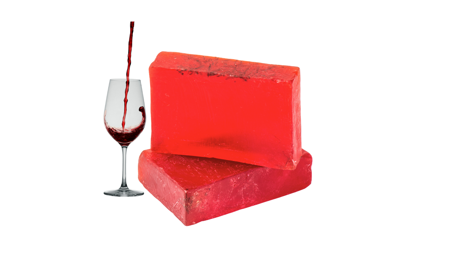 Vishwaglowpex Red Wine Soap Base – Antioxidant & Skin Rejuvenating Melt & Pour Soap Base